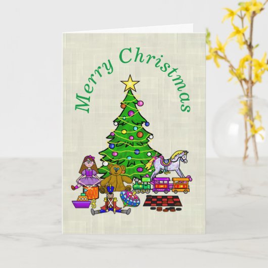 Funny Historische Weihnachtskarte Karte (Gelbe Blume)