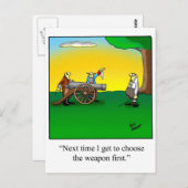 Funny History Cartoon Geschenk Postkarte (Vorne/Hinten)