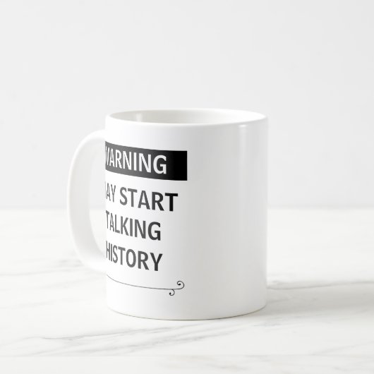 Funny History Teacher Gift Kaffeetasse (Vorderseite Links)