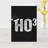 Funny Ho Ho Ho Ho3 Math Teacher Santa Hat Christma Karte (Gelbe Blume)