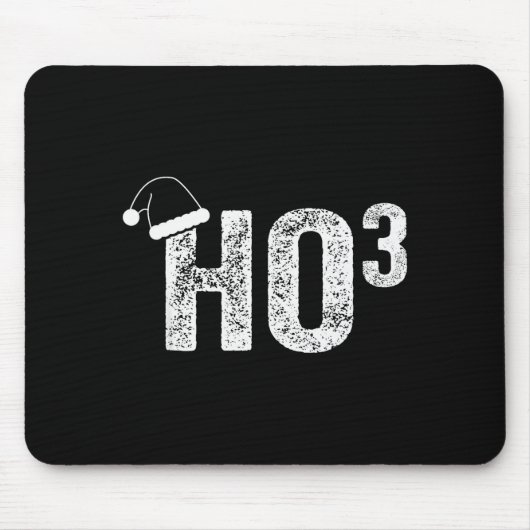 Funny Ho Ho Ho Ho3 Math Teacher Santa Hat Christma Mousepad (Vorne)