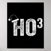Funny Ho Ho Ho Ho3 Math Teacher Santa Hat Christma Poster (Vorne)