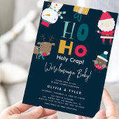 Funny 'Ho Ho Holy Crap' Weihnachtsdusche Einladung