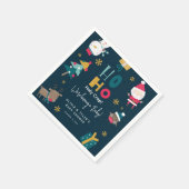 Funny 'Ho Ho Holy Crap' Weihnachtsdusche Serviette (Ecke)