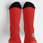 Funny Ho-Ho-Home Office Christmas Socks Socken (Oben)