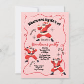 Funny Ho Ho Ho's Friendsmas Adult Weihnachts-Party Einladung (Vorderseite)