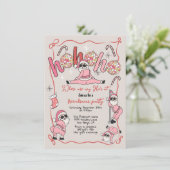 Funny Ho Ho Ho's Friendsmas Adult Weihnachts-Party Einladung (Stehend Vorderseite)