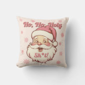 Funny Ho Ho Retro Weihnachtsfest Party Kissen (Vorderseite)