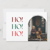Funny Ho Ho Weihnachten Foto Tree Muster (Vorderseite)