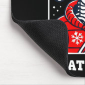 Funny Ho Ho What A Year Skeleton Santa Christmas 2 Mousepad (Ecke)