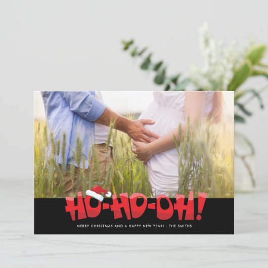 Funny Ho Oh, wir erwarten Weihnachten (Stehend Vorderseite)