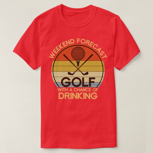 Funny Hobby Golfer Geschenk Drink Golf T-Shirt (Design vorne)