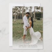 Funny Hochzeit in Urlaubsort Foto Save the Date (Rückseite)