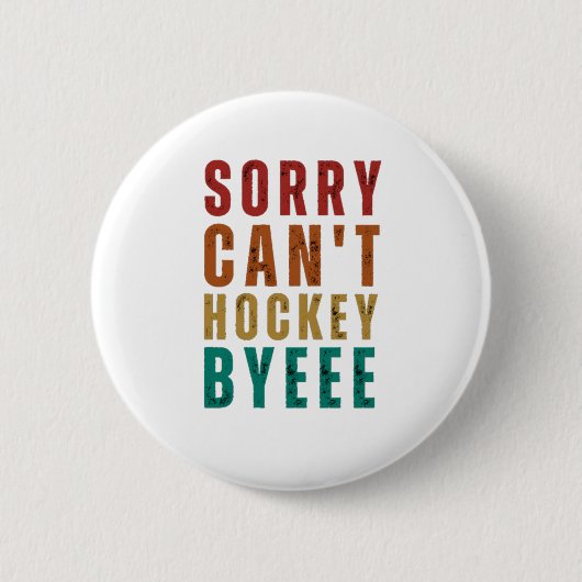 Funny Hockey Button (Vorderseite)