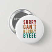 Funny Hockey Button (Vorne & Hinten)