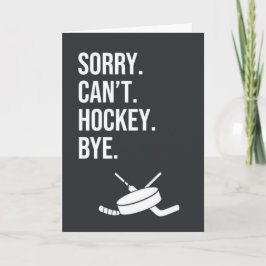 Funny Hockey Card Net Boy Canada Goalie Watercolor Karte