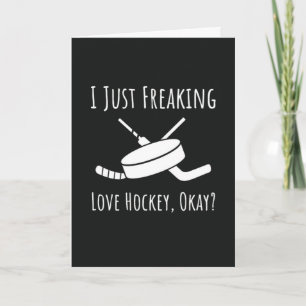 Funny Hockey Cards Canada Santa Claus Lover Player Karte