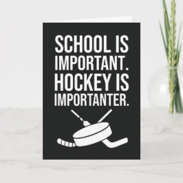 Funny Hockey Cards Spaß School Player Karte
