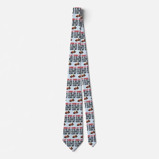 Funny Hockey Enforcer Neck Tie Krawatte (Vorderseite)