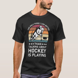 Funny Hockey für Eishockey-Spieler T-Shirt