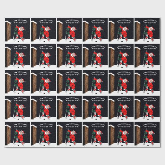 Funny Hockey Geschenkpapier (Flach)