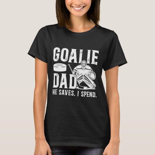 Funny Hockey Goalie Dad Of A Hockey Goalkeeper Fat T-Shirt (Vorderseite)