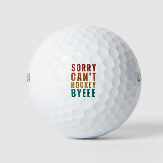 Funny Hockey Golfball (Vorderseite)