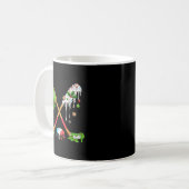 Funny Hockey Holiday Candy Cane Gingerbread Kaffeetasse (Vorderseite Links)