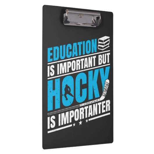 Funny Hockey ist wichtig Klemmbrett (Rechts)