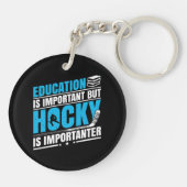 Funny Hockey ist wichtig Schlüsselanhänger (Rückseite)