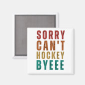 Funny Hockey Magnet (Vorderseite/Rückseite)