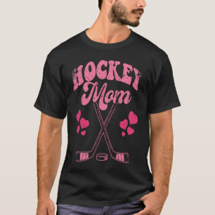 Funny Hockey Mama Frisbee Lover Retro Vintag 70er  T-Shirt