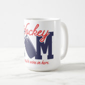 Funny Hockey-Mama Kaffeetasse (VorderseiteRechts)