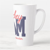 Funny Hockey Mama Latte Tasse (Rechts)