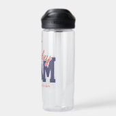 Funny Hockey-Mama Personalisiert Trinkflasche (Rückseite)