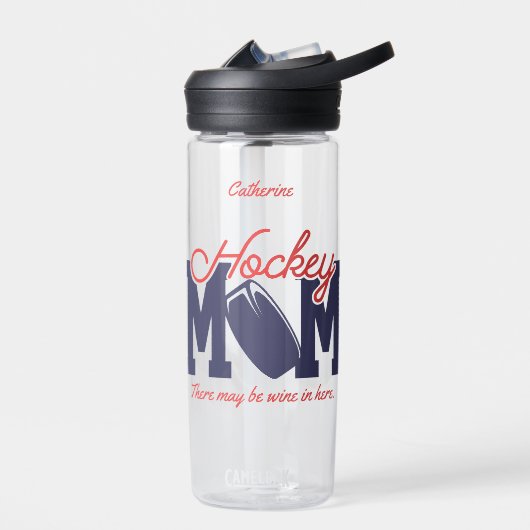 Funny Hockey-Mama Personalisiert Trinkflasche (Links)