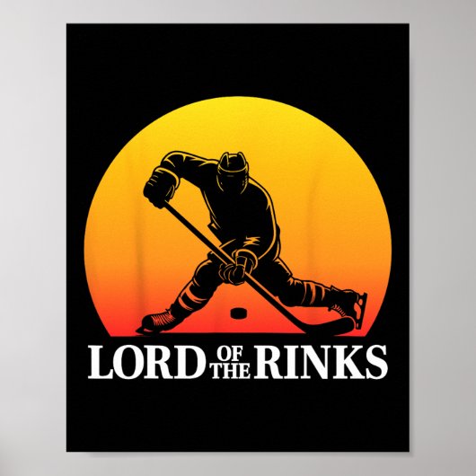 Funny Hockey Player Rink Pun  Poster (Vorne)