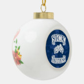 Funny Hockey Slang Holiday Ornament (Links)