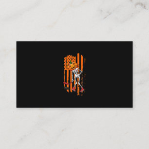 Funny Hockey Spieler Fan Geschenk Skelett Hallowee Visitenkarte