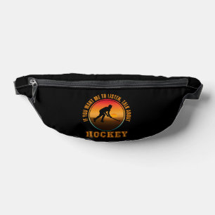 Funny Hockey Sprichwort Vintag Silhouette Player Bauchtasche