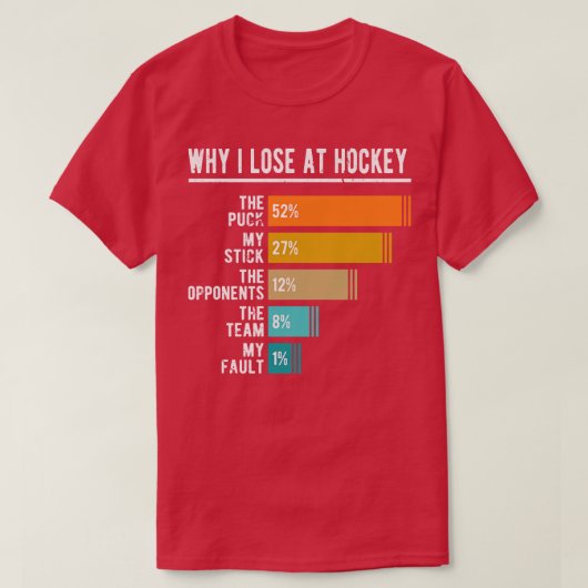 Funny Hockey T-Shirt (Design vorne)