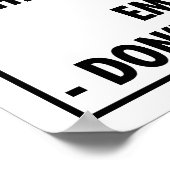 Funny Hockey Themed Bathroom Peeing on the Seat Poster (Ecke)