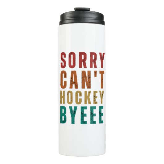 Funny Hockey Thermosbecher (Vorderseite)