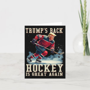 Funny Hockey Trump Player Cool Vintager Eishockey Karte