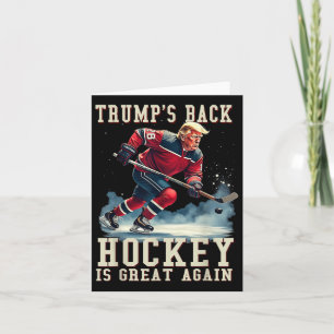 Funny Hockey Trump Player Cool Vintager Eishockey Karte