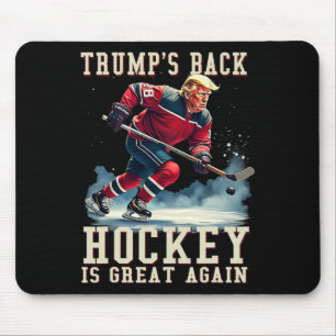 Funny Hockey Trump Player Cool Vintager Eishockey Mousepad