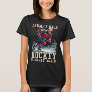 Funny Hockey Trump Player Cool Vintager Eishockey T-Shirt