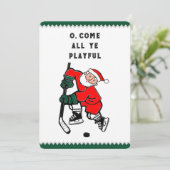 Funny Hockey Weihnachten (Stehend Vorderseite)