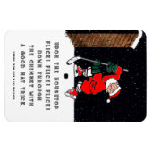 Funny Hockey Weihnachtsgeschenkkarten Magnet (Horizontal)