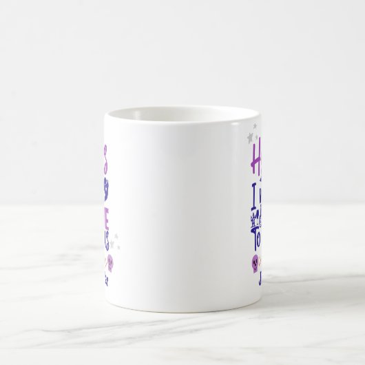 Funny Hocus Pocus Halloween Lila Personalisiert Kaffeetasse (Mittel)